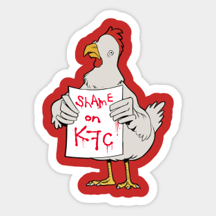 Shame On KFC Sticker